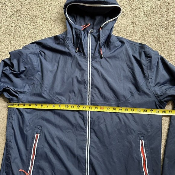 Decathlon Tribord Windbreaker Women’s XL Windproof Jacket Full Zip Hooded Blue - Picture 10 of 13